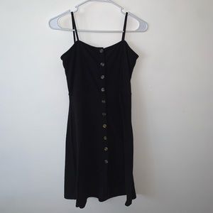 black button up dress